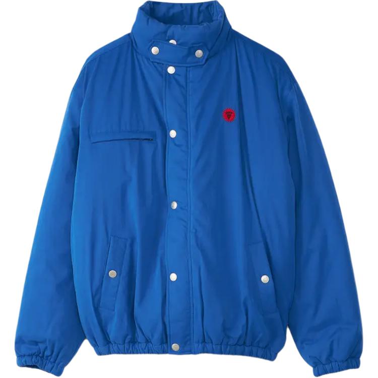 Ice Cream ICECREAM Logo Zip-Up Jacket Blue Loose-Fit Long Sleeve Outerwear IC23302