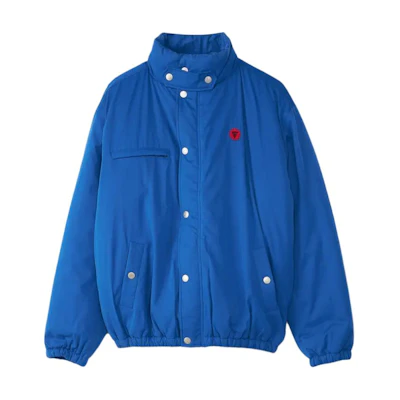 Ice Cream ICECREAM Logo Zip-Up Jacket Blue Loose-Fit Long Sleeve Outerwear IC23302