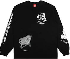 Ice Cream ICECREAM Multiple Patch Crewneck Sweatshirt Unisex Black 431-8309-BLACK Ice Cream ICECREAM Multiple Patch Crewneck Sweatshirt Unisex Black 431-8309-BLACK