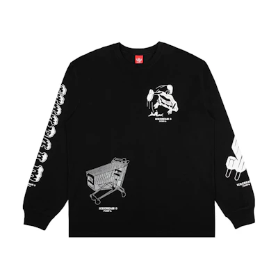 Ice Cream ICECREAM Multiple Patch Crewneck Sweatshirt Unisex Black 431-8309-BLACK