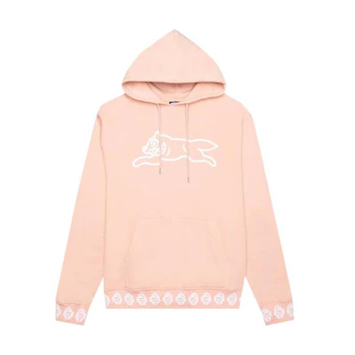 Ice Cream ICECREAM Pink Cartoon Graphic Pullover Hoodie with Drawstring 401-6302-ROSE