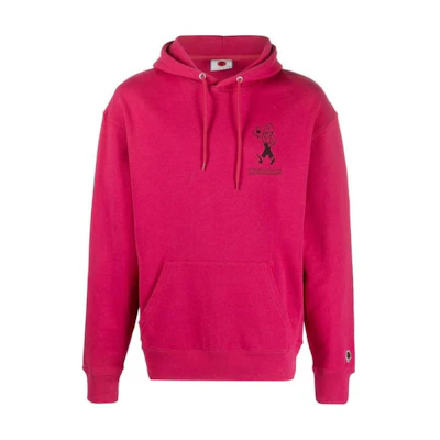 Ice Cream ICECREAM Pure Graphic Pink Hoodie Long-Sleeve Pullover IC22321RED