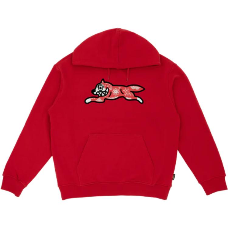 Ice Cream ICECREAM Red Printed Hoodie Unisex Pullover ISP3HD001RD