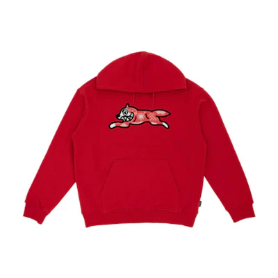 Ice Cream ICECREAM Red Printed Hoodie Unisex Pullover ISP3HD001RD