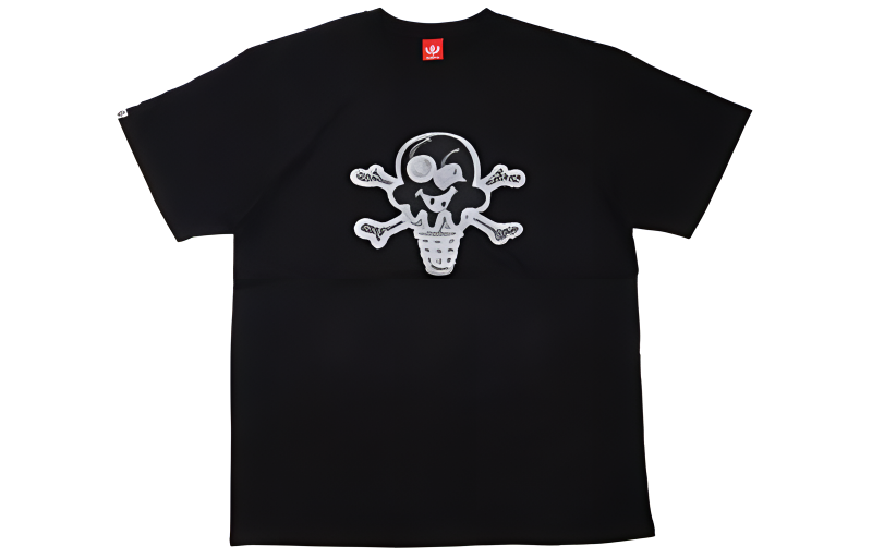 Ice Cream ICECREAM Skull Graphic Unisex Short Sleeve T-Shirt 441-1201