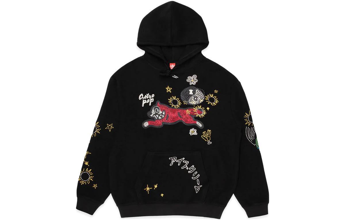 Ice Cream ICECREAM SS23 Tai Chi Embroidered Hoodie Black Unisex Skateboarding Style 431-3305-ASPHALT