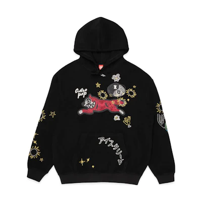 Ice Cream ICECREAM SS23 Tai Chi Embroidered Hoodie Black Unisex Skateboarding Style 431-3305-ASPHALT