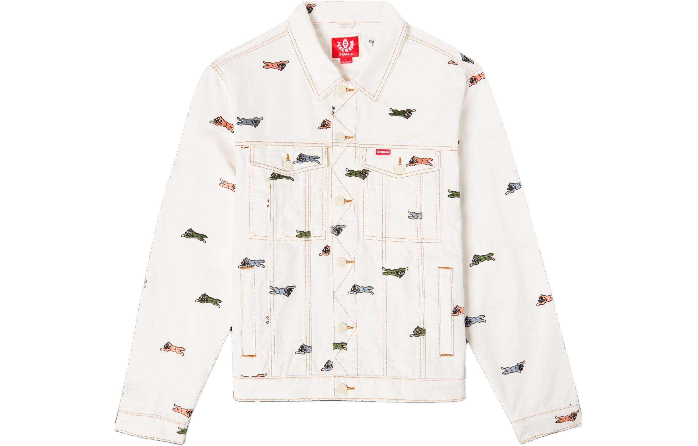 Order Ice Cream ICECREAM SS24 All-Over Print Button Long Sleeve Jacket Unisex Off-White. 441-2400-ANTIQUE