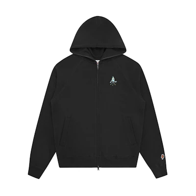 Ice Cream ICECREAM SS24 Black Hoodie Jacket with Back Logo Unisex IC24127-BLACK
