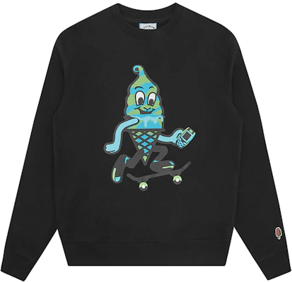 Sweatshirt Lengan Panjang Hitam ICECREAM SS24 dengan Cetak Cone - Unisex IC24121-BLACK Buy Sweatshirt Lengan Panjang Hitam ICECREAM SS24 dengan Cetak Cone - Unisex IC24121-BLACK