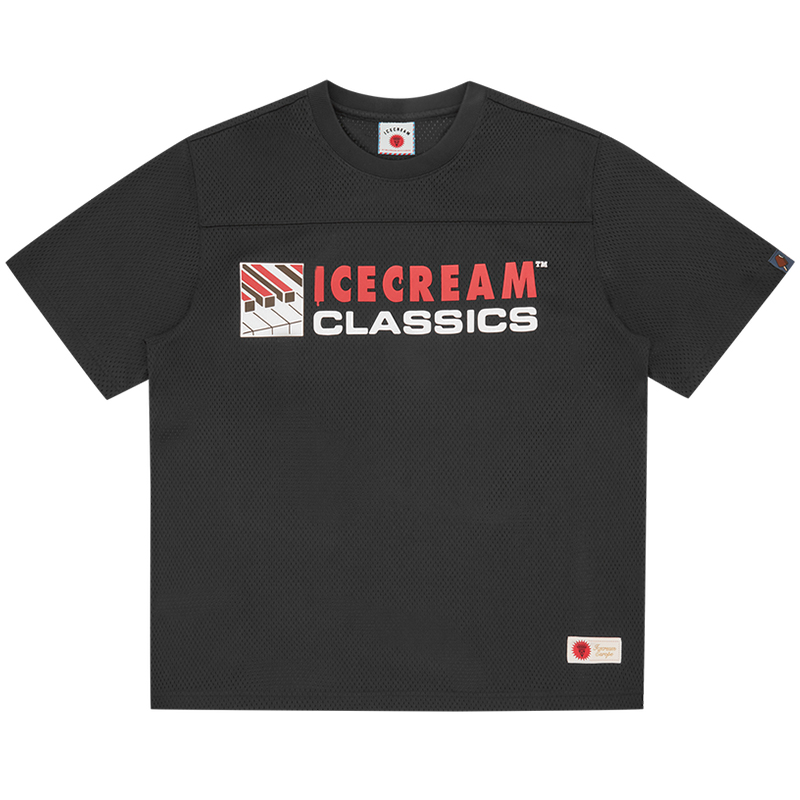 Ice Cream ICECREAM SS24 Black Piano Graphic Crewneck Short Sleeve Jersey Unisex IC23437-BLACK