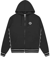 Ice Cream ICECREAM SS24 Black Striped Zip-Up Hoodie Jacket Unisex IC24128-BLACK Ice Cream ICECREAM SS24 Black Striped Zip-Up Hoodie Jacket Unisex IC24128-BLACK