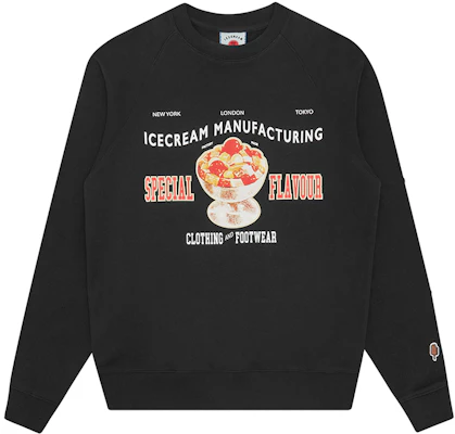 Sweater Unisex Hitam Ice Cream SS24 Food Alphabet Graphic Crewneck IC24122-BLACK Buy Sweater Unisex Hitam Ice Cream SS24 Food Alphabet Graphic Crewneck IC24122-BLACK
