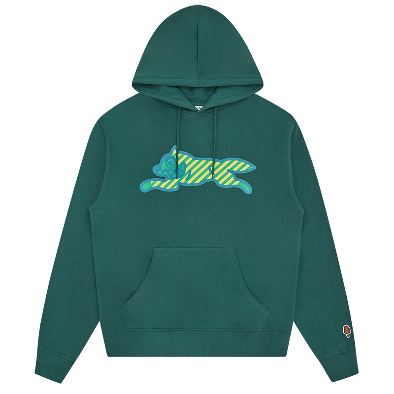 Ice Cream ICECREAM SS24 Green Hoodie Kangaroo Pocket Unisex Long Sleeve IC24125-GREEN