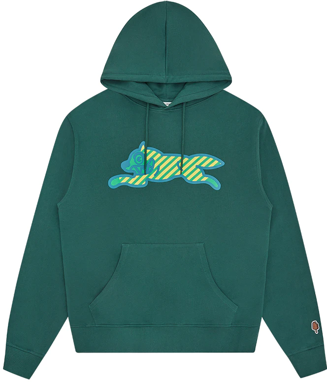 ice-cream-icecream-ss-24-green-hoodie-kangaroo-pocket-unisex-long-sleeve-ic-24125-green