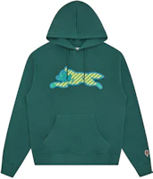 Ice Cream ICECREAM SS24 Green Hoodie Kangaroo Pocket Unisex Long Sleeve IC24125-GREEN Ice Cream ICECREAM SS24 Green Hoodie Kangaroo Pocket Unisex Long Sleeve IC24125-GREEN
