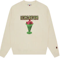 Ice Cream ICECREAM SS24 Logo Food Print Cream Long-Sleeve Sweatshirt Unisex Cream Color IC23424-CREAM Ice Cream ICECREAM SS24 Logo Food Print Cream Long-Sleeve Sweatshirt Unisex Cream Color IC23424-CREAM