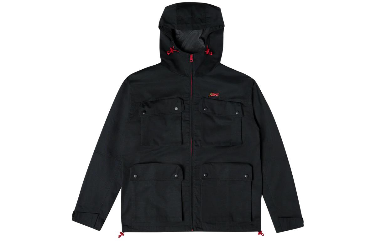 Ice Cream ICECREAM SS24 Multi-Pocket Zip Hoodie Jacket Unisex Black 441-1402-BLACK