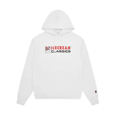 Ice Cream ICECREAM SS24 Piano Logo Hoodie Unisex White Long Sleeve IC23425-WHITE