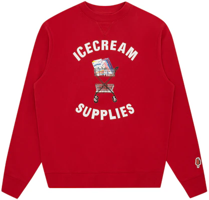 Ice Cream ICECREAM SS24 Sweatshirt Lengan Panjang Logo Merah Unisex IC23421-RED Buy Ice Cream ICECREAM SS24 Sweatshirt Lengan Panjang Logo Merah Unisex IC23421-RED