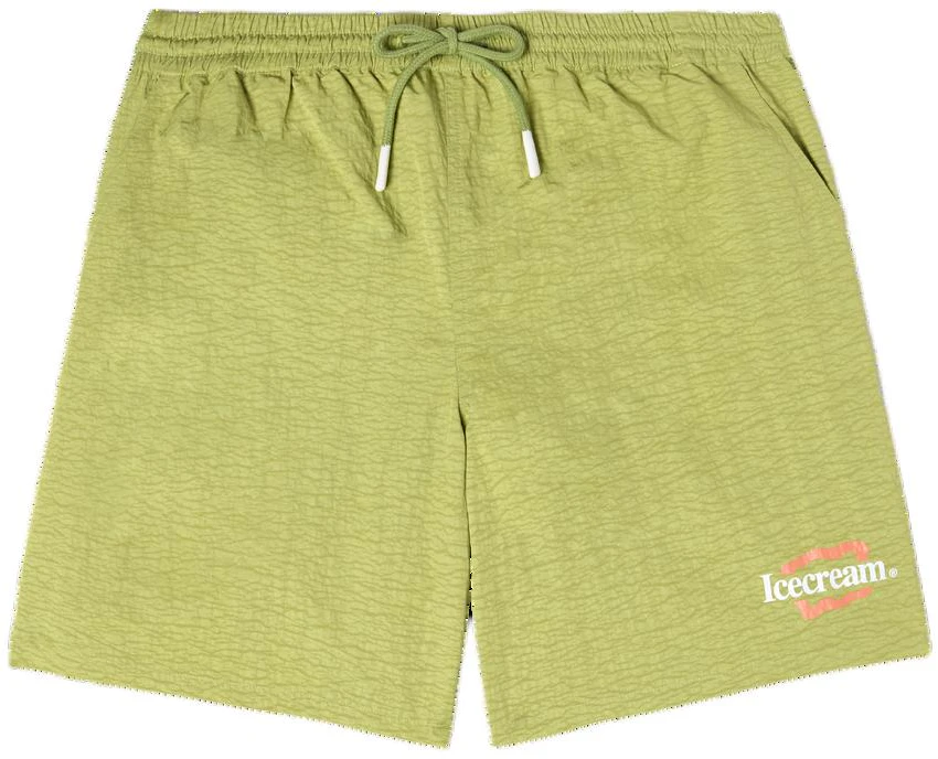 ice-cream-icecream-ss-24-solid-color-pocket-shorts-green-unisex-casual-style-441-2106-fern