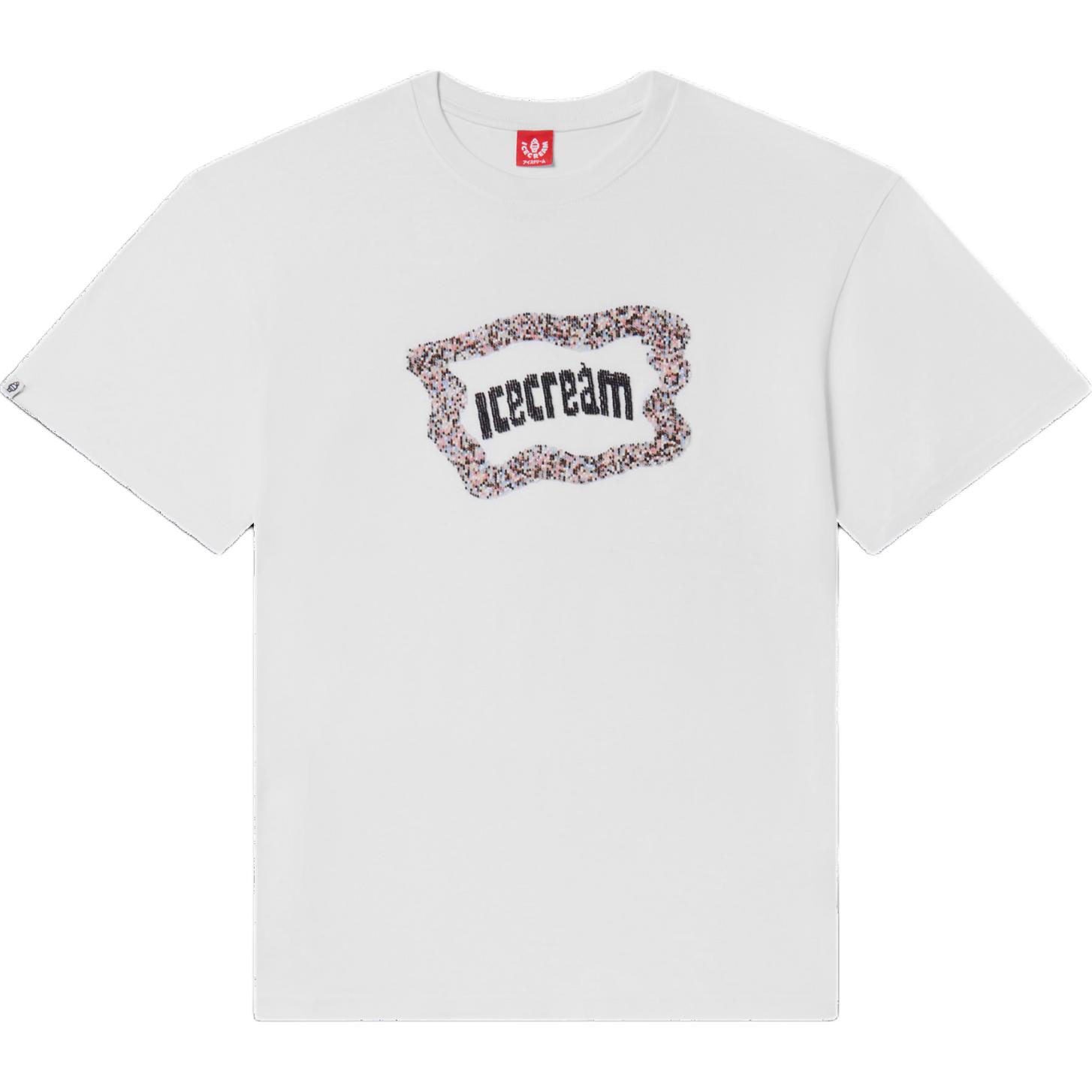 Ice Cream ICECREAM SS24 Summer Cotton Logo Crewneck T-Shirt Unisex White 441-3202-WHITE