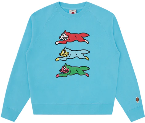 Ice Cream SS24 三重奔跑狗圖案長袖圓領衛衣 藍色 男女適用 IC23S22-BLUE Buy Ice Cream SS24 三重奔跑狗圖案長袖圓領衛衣 藍色 男女適用 IC23S22-BLUE