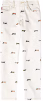 Order Ice Cream ICECREAM SS24 White Printed Straight-Leg Pocket Casual Pants Unisex. 441-2102-ANTIQUE