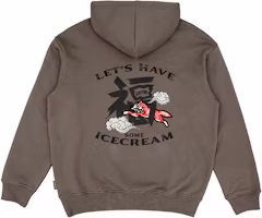 Ice Cream ICECREAM SS24 Year of the Dragon Hoodie Chocolate - Unisex Fu Clouds Design ISS3HD001KH-KHAKI Ice Cream ICECREAM SS24 Year of the Dragon Hoodie Chocolate - Unisex Fu Clouds Design ISS3HD001KH-KHAKI