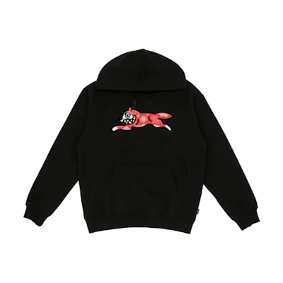 Ice Cream ICECREAM Unisex Casual Loose Pullover Hoodie Black ISP3HD001BK
