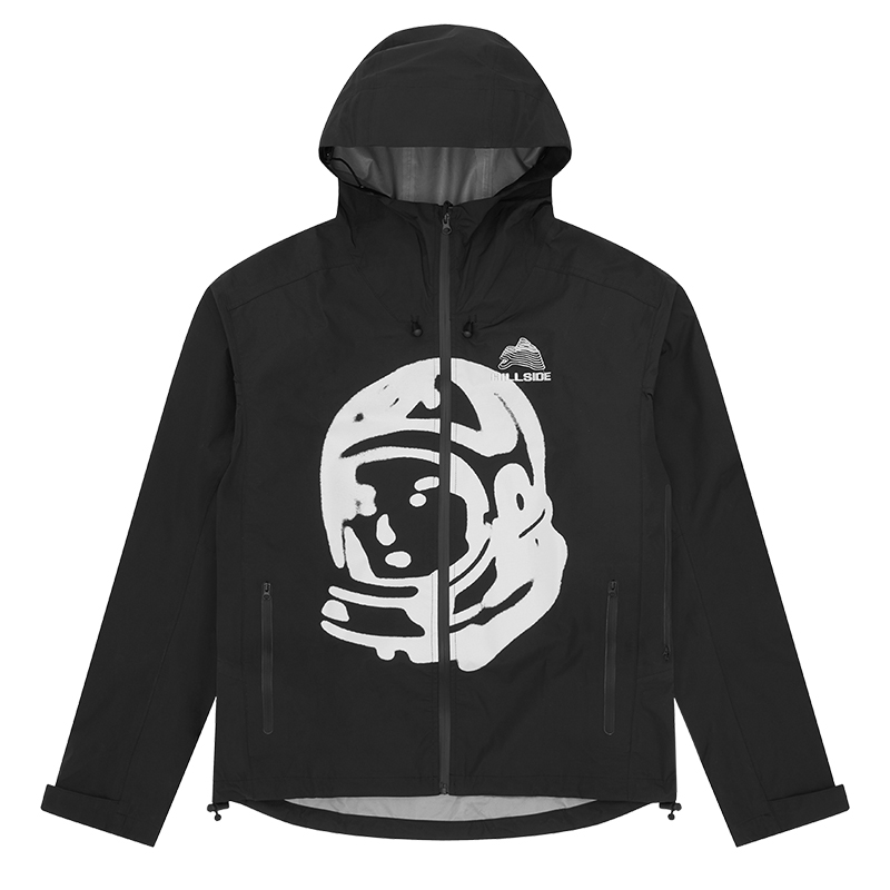 Ice Cream ICECREAM HILLSIDE SS24 Helmet Print Logo Embroidered Hoodie Jacket Black Unisex B24S24-BLACK