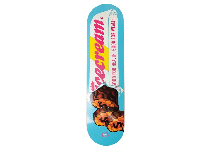 Ice Cream Wealth Skateboard Deck 'Blue /Atigo'