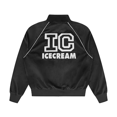 ICECREAM FW24 Early Autumn Chain IC Logo Jacket Unisex Black Ice Cream Cone IC24234-BLACK