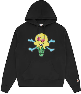 Hoodie ICECREAM FW24 Hitam Unisex Motif Es Krim Desain Awal Musim Gugur IC24226-BLACK Buy Hoodie ICECREAM FW24 Hitam Unisex Motif Es Krim Desain Awal Musim Gugur IC24226-BLACK