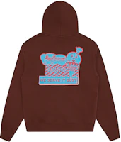 ICECREAM FW24 Ice Cream Cone Logo Brown Hoodie Unisex Fall Collection IC24230-BROWN ICECREAM FW24 Ice Cream Cone Logo Brown Hoodie Unisex Fall Collection IC24230-BROWN