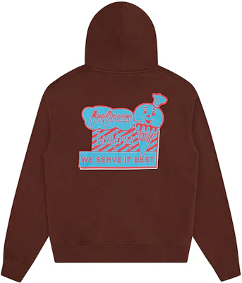 ICECREAM FW24 冰淇淋錐標誌棕色連帽衫 男女秋季系列 IC24230-BROWN Buy ICECREAM FW24 冰淇淋錐標誌棕色連帽衫 男女秋季系列 IC24230-BROWN