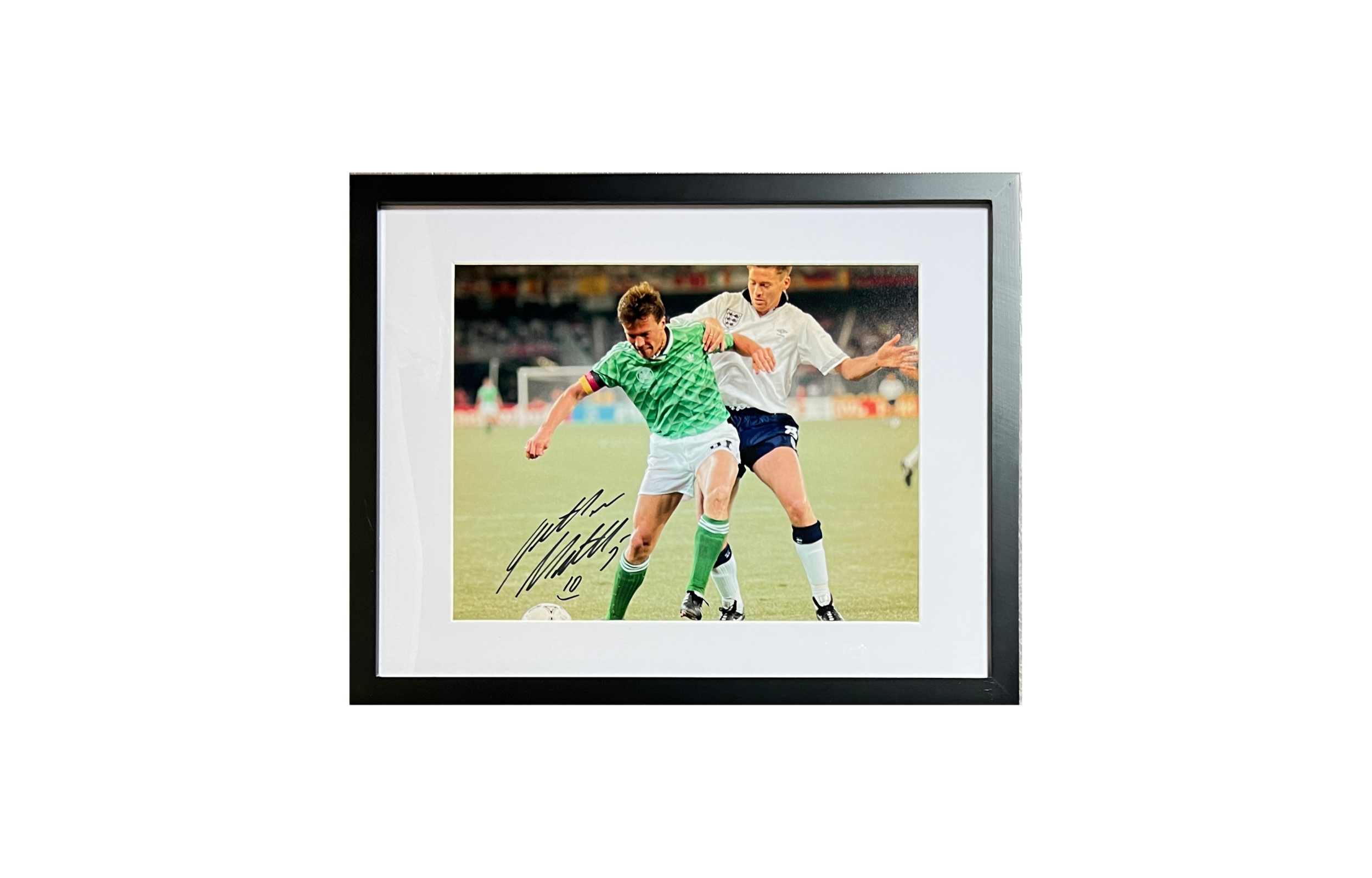 ICONS Memorabilia Lothar Matthäus Signed "1990 World Cup" Photo w/COA - German Football Collectible ICLMATGP1