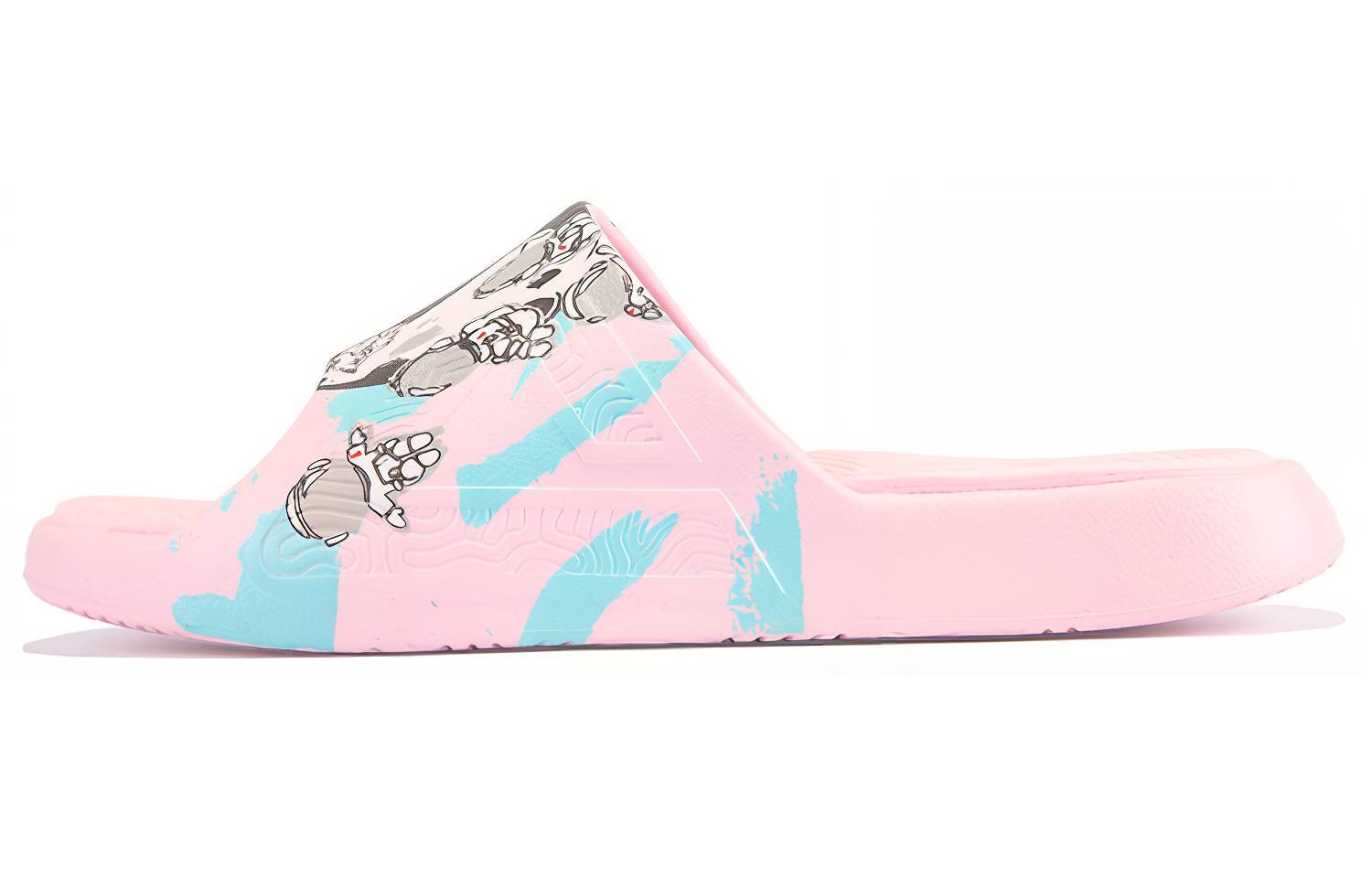 IDX x PEAK Anti-Slip Durable Rubber Sole Quiet Slides Pink Blue G0461001 Powder