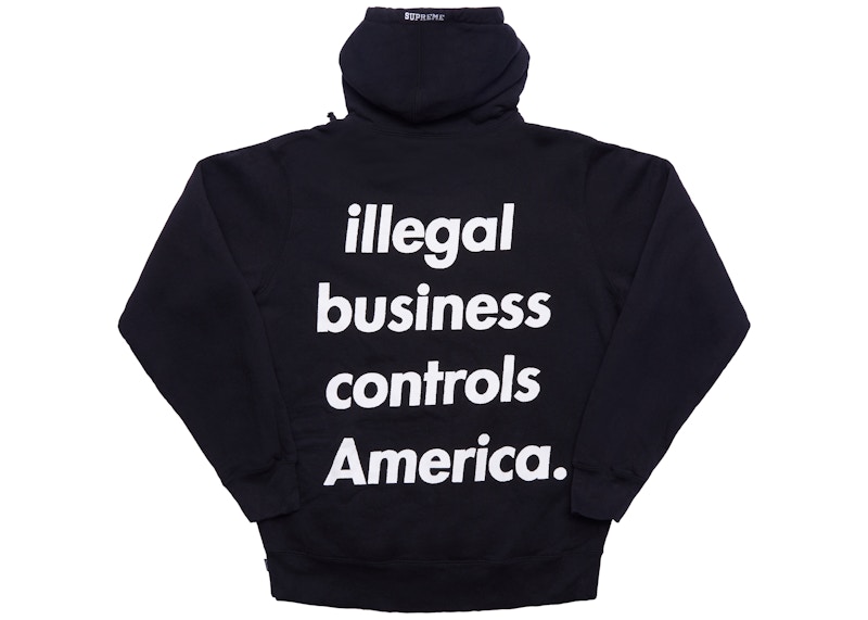 Order Illegal Business Hooded Sweatshirt Black