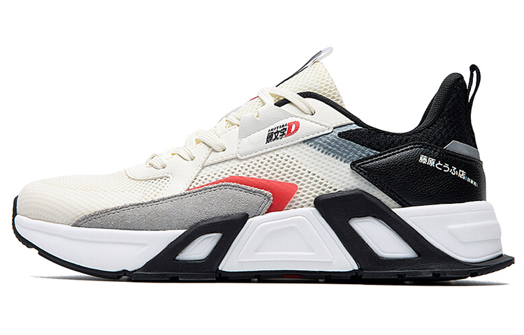 Initial D 361° 'Q Bounce Technology White Black Low-Top'