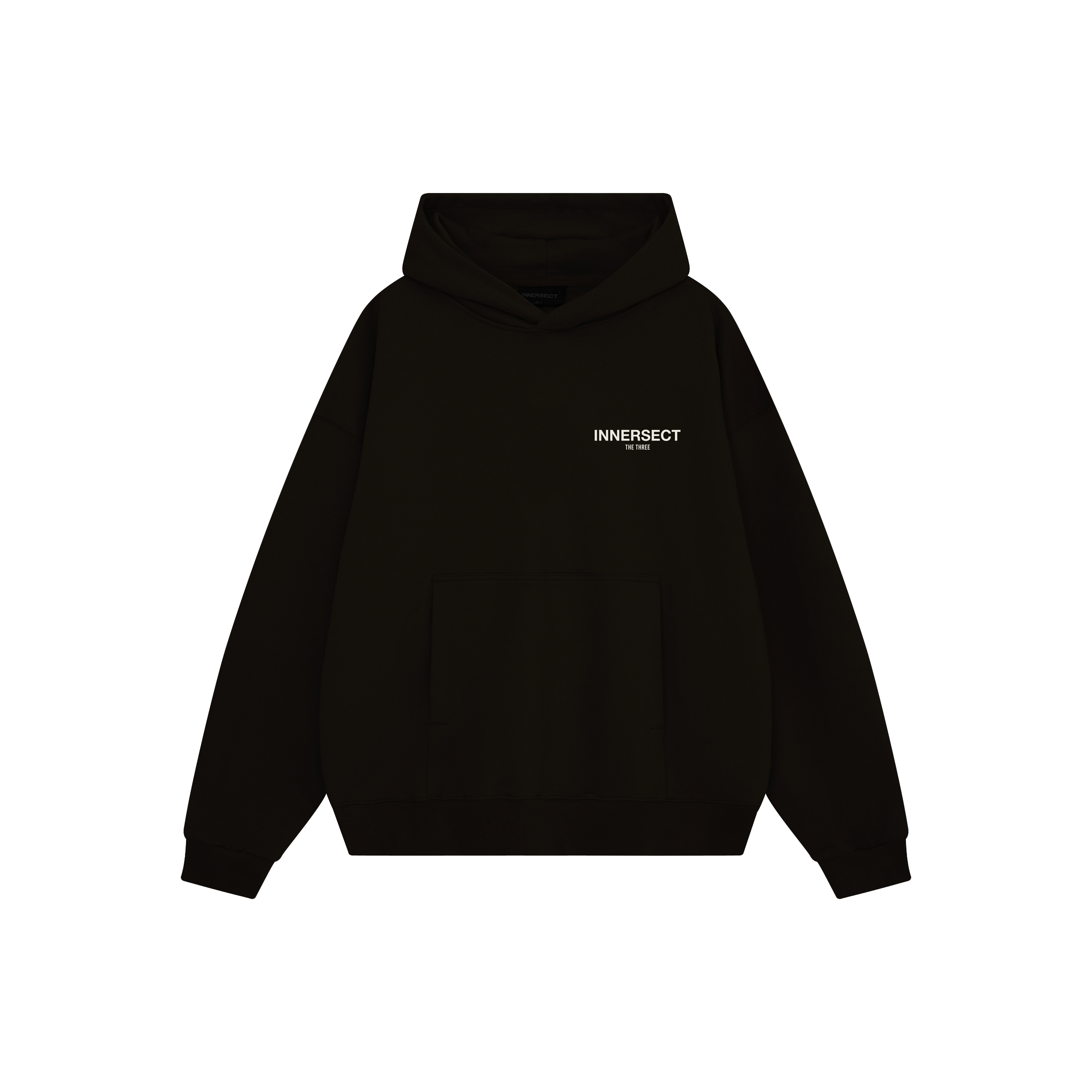 INNERSECT FW23 Unisex Logo Print Hoodie with Droplet Trim for All Seasons INN23ALTHD50
