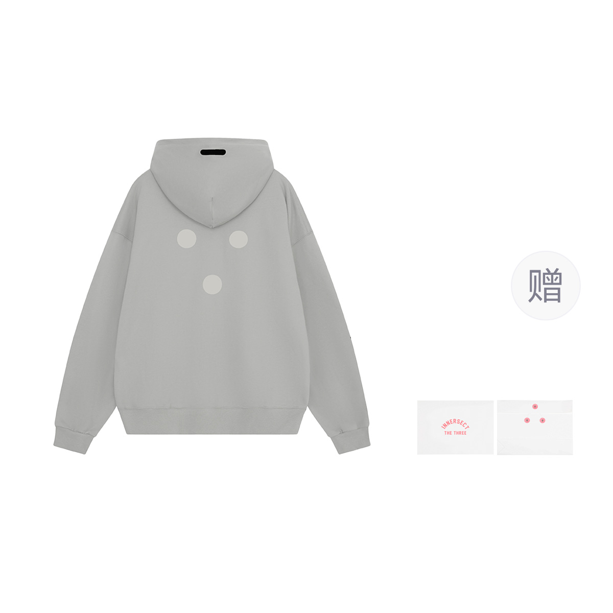 INNERSECT Trifold Series Dot Hoodie - Unisex Streetwear for Fall/Winter INN23FWTHD36