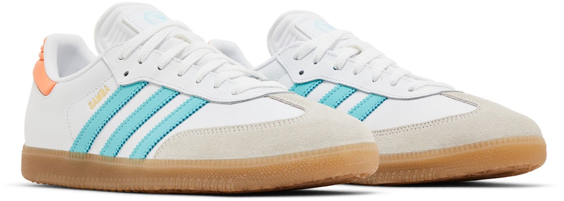 Inter Miami x adidas originals Samba 舒適百搭 防滑耐磨 低筒 滑板鞋 男女同款 白藍橙 Cheap Inter Miami x adidas originals Samba 舒適百搭 防滑耐磨 低筒 滑板鞋 男女同款 白藍橙