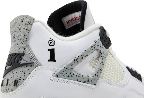 Interscope Records x Air Jordan 4 Retro OG 'White Cement' 840606-192-INTERSCOPE 1