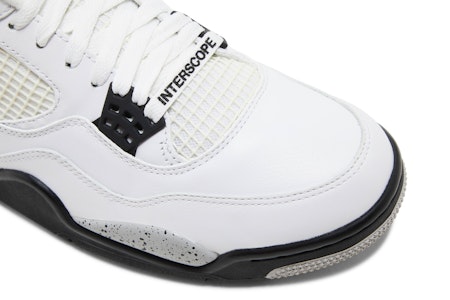 인터스코프 x 조던4 레트로 OG '화이트 시멘트' 840606-192-INTERSCOPE 2