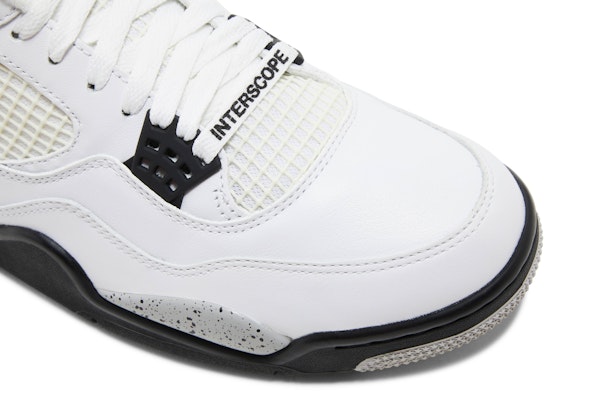 Interscope Records x Air Jordan 4 Retro OG 'White Cement' 840606-192-INTERSCOPE 2