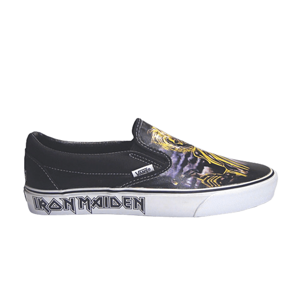 Buy Iron Maiden x Vans Classic Slip-On 'Hitam' VN-0EYEAR5
