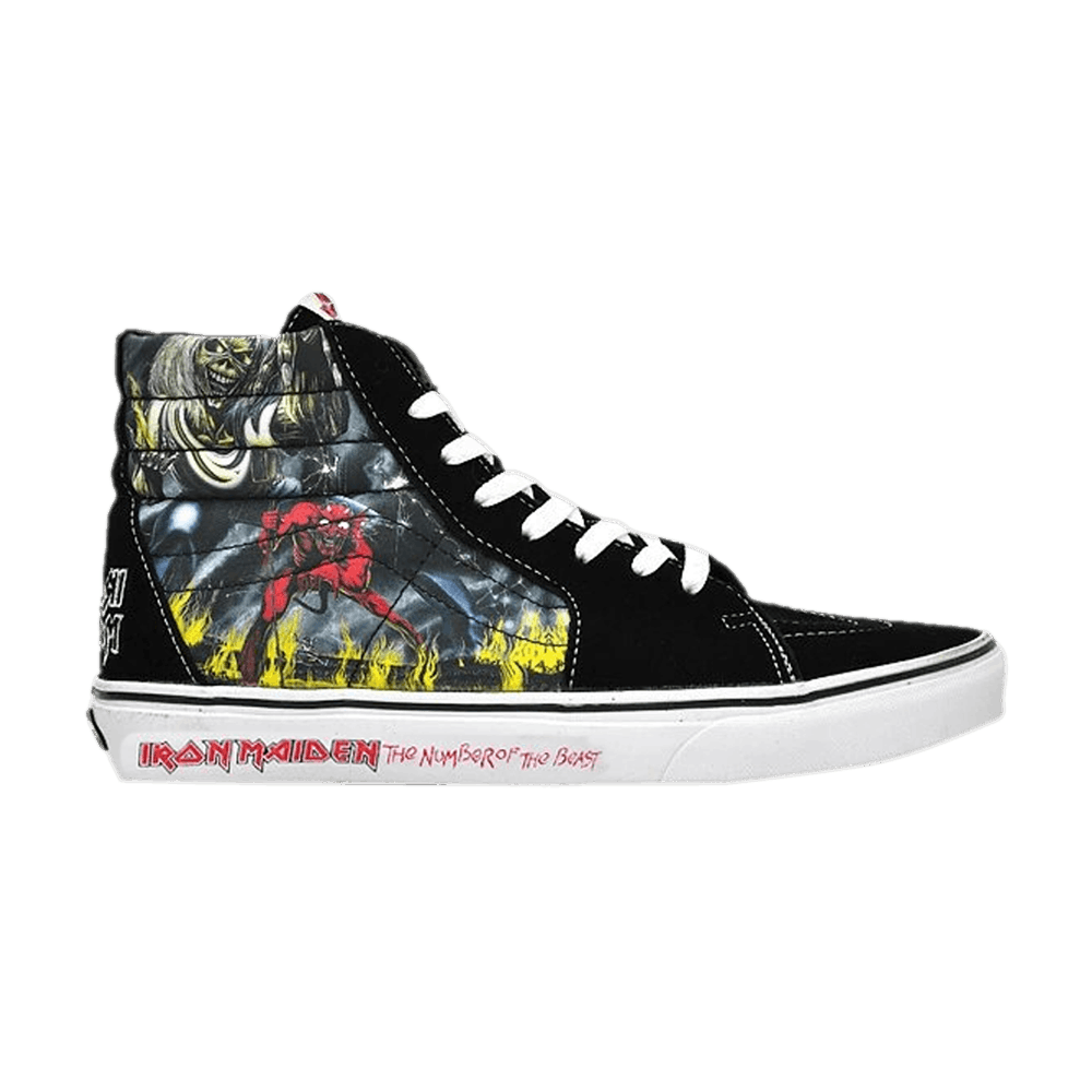 Vans sk8 hi iron maiden hot sale