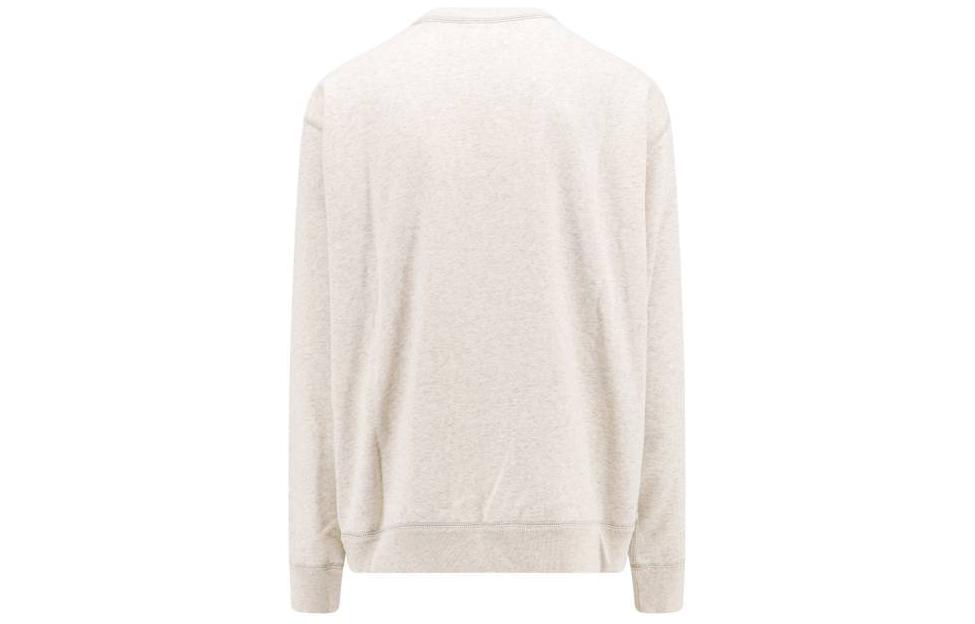 Lookbook イザベル マラン ベージュ クルーネック スウェットシャツ ロゴプリント入り SW0029HAB1M18H-23EC