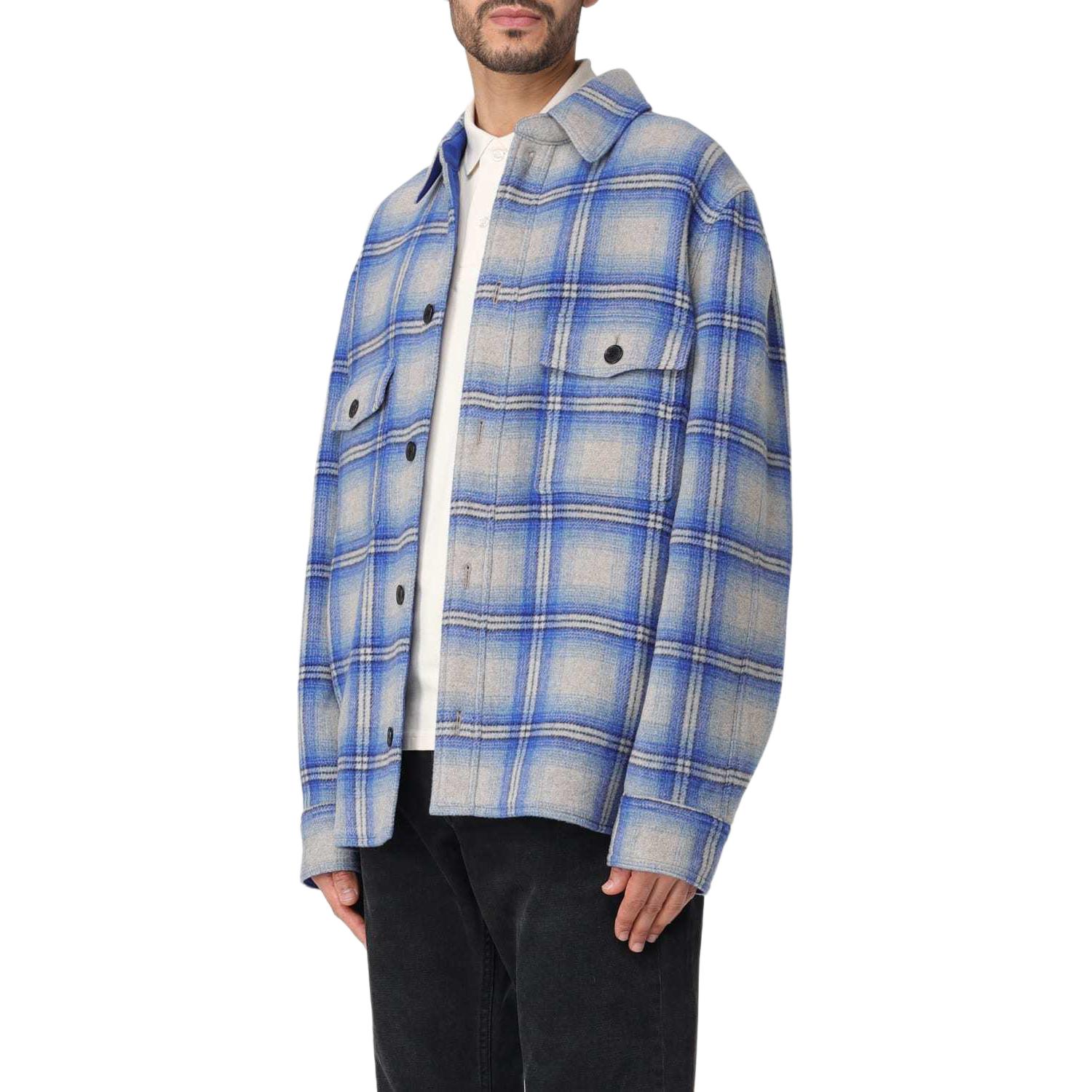 Purchase ISABEL MARANT Kemeja Lengan Panjang Kotak-Kotak Biru. VE0052HBB1C02H-30BU